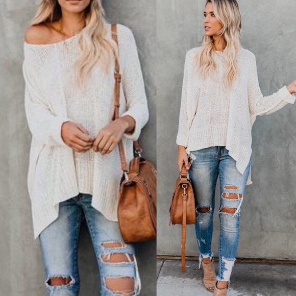 Sweaters - LAST 1️⃣ RIOT Oversized Knit Sweater Top